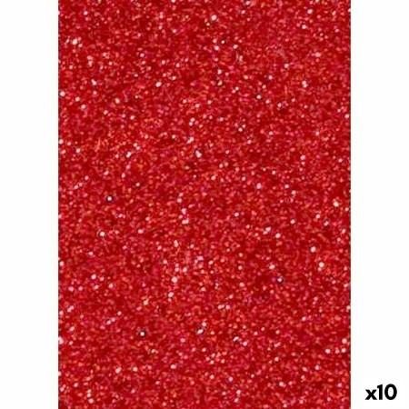 Eva Rubber Fama Red 50 x 70 cm Glitter (10 Units) | Tienda24 - Global Online Shop Tienda24.eu