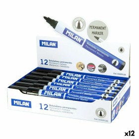 Set di Pennarelli Milan Nero 4 mm (12 Unità) di Milan, Pennarelli indelebili e marcatori - Rif: S8422241, Prezzo: 8,36 €, Sco...