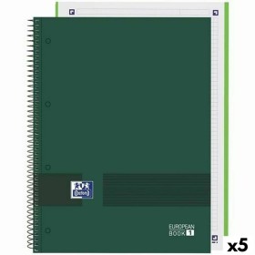 Cahier Oxford European Book Write&Erase Vert militaire A4 (5 Unités) de Oxford, Cahiers à spirales - Réf : S8422278, Prix : 2...