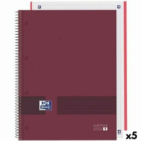 Notebook Oxford European Book Write&Erase Burgundy A4 (5 Units) by Oxford, Wirebound Notebooks - Ref: S8422281, Price: 22,26 ...