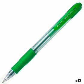 Crayon Pilot Supergrip Vert 0,4 mm (12 Unités) de Pilot, Stylos à bille rétractable - Réf : S8422414, Prix : 15,19 €, Remise : %