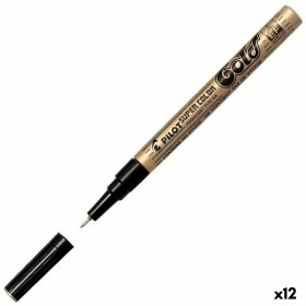 Marqueur permanent Pilot Doré (12 Unités) de Pilot, Marqueurs indélébiles & Stylos-marqueurs - Réf : S8422469, Prix : 33,23 €...