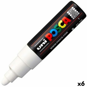 Feutres POSCA PC-7M Blanc (6 Unités) de POSCA, Marqueurs indélébiles & Stylos-marqueurs - Réf : S8422564, Prix : 30,86 €, Rem...