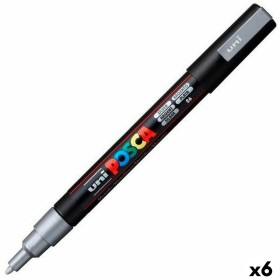 Marcador POSCA PC-3M Plateado (6 Unidades) de POSCA, Materiales de dibujo - Ref: S8422594, Precio: 20,53 €, Descuento: %