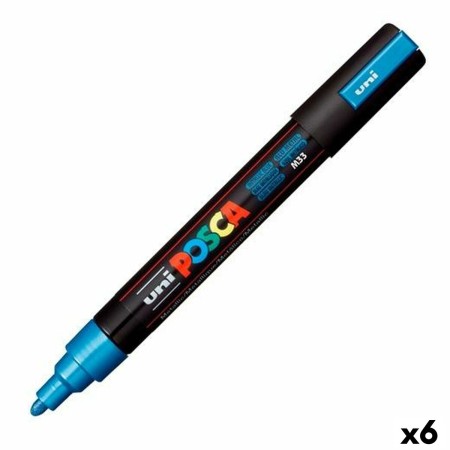 Rotuladores POSCA PC-5M Azul (6 Unidades) | Tienda24 - Global Online Shop Tienda24.eu