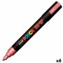 Marker POSCA PC-5M Red (6 Units) | Tienda24 - Global Online Shop Tienda24.eu