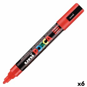 Marcador POSCA PC-5M Vermelho (6 Unidades) de POSCA, Materiais de desenho - Ref: S8422642, Preço: 20,74 €, Desconto: %