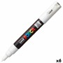 Feutres POSCA PC-1M Blanc Noir (6 Unités) | Tienda24 - Global Online Shop Tienda24.eu