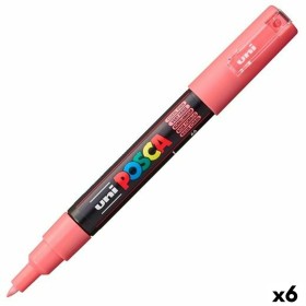 Marker POSCA PC-5M Red (6 Units) | Tienda24 - Global Online Shop Tienda24.eu