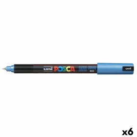 Marcador POSCA PC-1MR metálico Azul (6 Unidades) de POSCA, Materiales de dibujo - Ref: S8422683, Precio: 18,05 €, Descuento: %