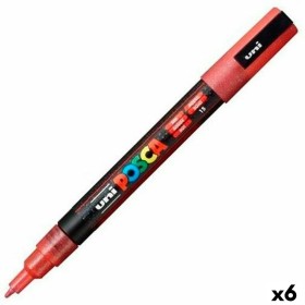 Marcador POSCA PC-3ML Vermelho (6 Unidades) de POSCA, Materiais de desenho - Ref: S8422695, Preço: 20,53 €, Desconto: %