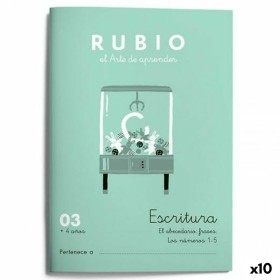 Cuaderno de escritura y caligrafía Rubio Nº03 A5 Español 20 Hojas (10 Unidades) de Cuadernos Rubio, Libretas de ejercicios - ...