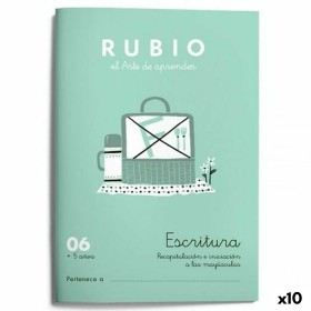 Cuaderno de escritura y caligrafía Rubio Nº06 A5 Español 20 Hojas (10 Unidades) de Cuadernos Rubio, Libretas de ejercicios - ...