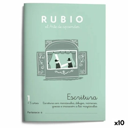 Cuaderno de escritura y caligrafía Rubio Nº1 A5 Español 20 Hojas (10 Unidades) | Tienda24 - Global Online Shop Tienda24.eu