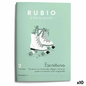 Writing and calligraphy notebook Rubio Nº2 A5 Spanish 20 Sheets (10 Units) by Cuadernos Rubio, Exercise notebooks - Ref: S842...