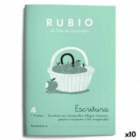 Cuaderno de escritura y caligrafía Rubio Nº 4 A5 Español 20 Hojas (10 Unidades) de Rubio, Libretas de ejercicios - Ref: S8422...