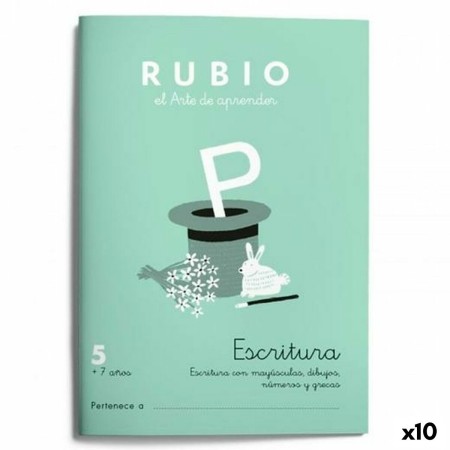 Cuaderno de escritura y caligrafía Rubio Nº05 A5 Español 20 Hojas (10 Unidades) | Tienda24 - Global Online Shop Tienda24.eu