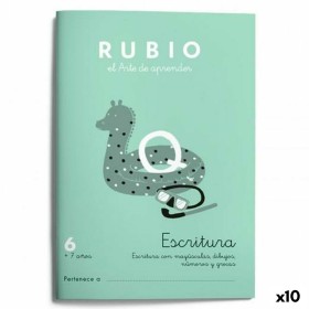 Writing and calligraphy notebook Rubio Nº06 A5 Espanhol 20 Folhas (10 Unidades) de Cuadernos Rubio, Livros de exercícios - Re...