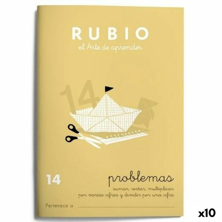 Cahier de maths Rubio Nº 14 A5 Espagnol 20 Volets (10 Unités) | Tienda24 - Global Online Shop Tienda24.eu