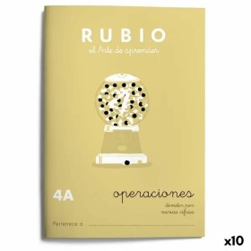 Caderno quadriculado Rubio Nº4A A5 Espanhol 20 Folhas (10 Unidades) de Rubio, Livros de exercícios - Ref: S8422745, Preço: 12...