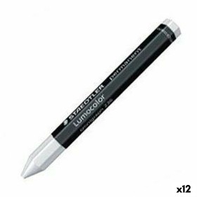 Colori a Cera Staedtler Lumocolor Permanente Bianco (12 Unità) di Staedtler, Pastelli a cera - Rif: S8422831, Prezzo: 18,15 €...