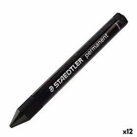 Lápis de cera Staedtler Lumocolor 236-9 Preto Cera (12 Unidades) de Staedtler, Lápis plásticos e de cera - Ref: S8422835, Pre...