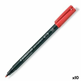 Dauermarker Staedtler Lumocolor 350 Schwarz (10 Stück) | Tienda24 - Global Online Shop Tienda24.eu