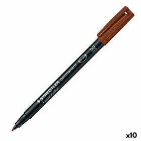 Marcatore permanente Staedtler Lumocolor 317-7 M Nero (10 Unità) di Staedtler, Pennarelli indelebili e marcatori - Rif: S8422...