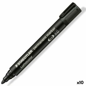 Marqueur permanent Staedtler Lumocolor 352-9 Noir (10 Unités) de Staedtler, Marqueurs indélébiles & Stylos-marqueurs - Réf : ...