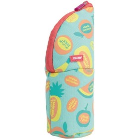 Trousse d'écolier Milan FRUTIKIS Vert Orange 21 x 11,5 x 8 cm de Milan, Trousses - Réf : S8423206, Prix : 7,76 €, Remise : %