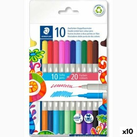 Set of Felt Tip Pens Stabilo Pen 68 Brush 12 Pieces Multicolour | Tienda24 - Global Online Shop Tienda24.eu