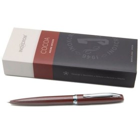 Pen Inoxcrom Prime Spices Cocoa 1 mm Stainless steel Brown by Inoxcrom, Retractable Ballpoint Pens - Ref: S8424096, Price: 19...