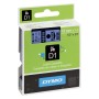 Cinta Laminada para Rotuladoras Dymo D1 45016 12 mm LabelManager™ Azul Negro (5 Unidades) de Dymo, Etiquetas adhesivas y pega...