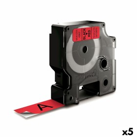 Cinta laminada para máquinas rotuladoras Dymo D1 45807 LabelManager™ Preto Vermelho (5 Unidades) de Dymo, Etiquetas adesivas ...