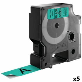 Cinta laminada para máquinas rotuladoras Dymo D1 45809 LabelManager™ Preto Verde (5 Unidades) de Dymo, Etiquetas adesivas e a...