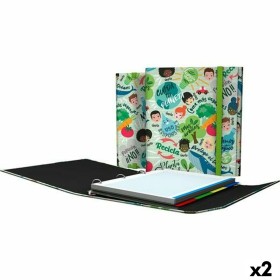 Carpeta de anillas Grafoplas Carpeplús Revolution Green Verde A4 (2 Unidades) de Grafoplas, Carpetas - Ref: S8424618, Precio:...