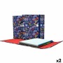 Ring binder Grafoplas Carpeplús Star Dark blue A4 (2 Units) | Tienda24 - Global Online Shop Tienda24.eu