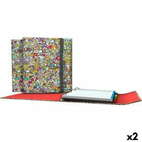 Raccoglitore ad anelli Grafoplas Carpeplús Icons Multicolore A4 (2 Unità) di Grafoplas, Armadi schedari - Rif: S8424625, Prez...