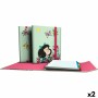 Reliure à anneaux Mafalda Carpeplús Vert A4 (2 Unités) | Tienda24 - Global Online Shop Tienda24.eu