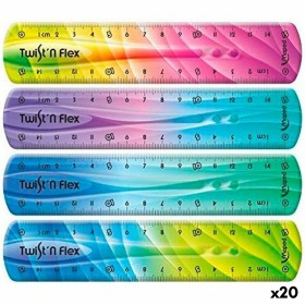 jeu de règles Maped Twist'n Flex Multicouleur 15 cm Flexible 20 Unités de Maped, Règles et Équerres - Réf : S8424915, Prix : ...