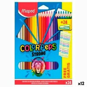 Lápis de cores Maped Color' Peps Multicolor 24 Peças (12 Unidades) de Maped, Materiais de desenho - Ref: S8424963, Preço: 42,...