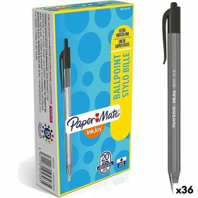 Bolígrafo Paper Mate Inkjoy 20 Piezas Negro 1 mm (36 Unidades) de Paper Mate, Bolígrafos de bola retráctiles - Ref: S8425040,...