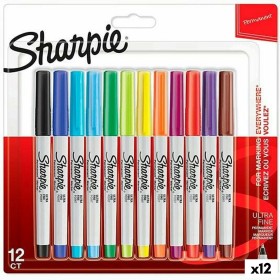 Ensemble de Marqueurs Sharpie Multicouleur 12 Pièces 0,5 mm (12 Unités) de Sharpie, Marqueurs indélébiles & Stylos-marqueurs ...