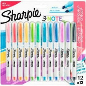 Conjunto de Canetas de Feltro Sharpie S-Note Multicolor 12 Peças 1-3 mm (12 Unidades) de Sharpie, Marcadores permanentes - Re...