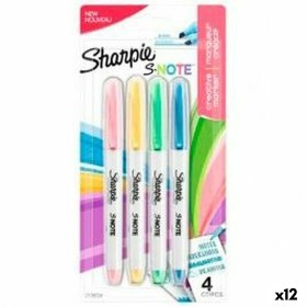 Set di Pennarelli Sharpie S-Note Multicolore 4 Pezzi 1-3 mm (12 Unità) di Sharpie, Pennarelli indelebili e marcatori - Rif: S...