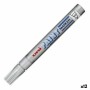 Permanent marker Uni-Ball PX-20 Silver 2,8 mm (12 Units) | Tienda24 - Global Online Shop Tienda24.eu