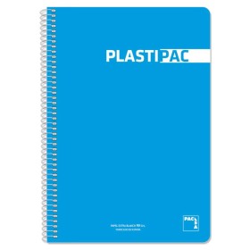 Cahier Pacsa Plastipac Turquoise Din A4 5 Pièces 80 Volets de Pacsa, Cahiers à spirales - Réf : S8425265, Prix : 14,94 €, Rem...