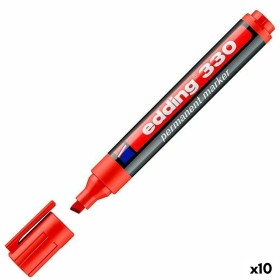 Marqueur permanent Edding 330 Rouge (10 Unités) de Edding, Marqueurs indélébiles & Stylos-marqueurs - Réf : S8425390, Prix : ...