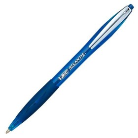 Bolígrafo Bic Atlantis Soft 12 Unidades Azul 1 mm de Bic, Bolígrafos de bola retráctiles - Ref: S8425839, Precio: 12,21 €, De...