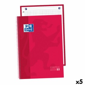 Caderno Oxford Europeanbook 1 Vermelho A5 80 Folhas (5 Unidades) de Oxford, Cadernos de argolas - Ref: S8425997, Preço: 17,88...